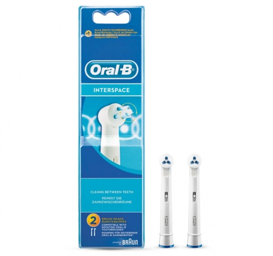 Oral-B Interspace 2x Aufsteckbürste für Zahnspangen Brücken Kronen