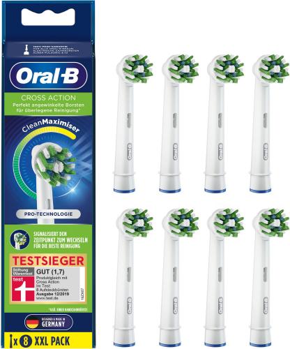 Oral-B Aufsteckbürsten CrossAction CleanMaximizer 8er Zahnbürstenköpfe