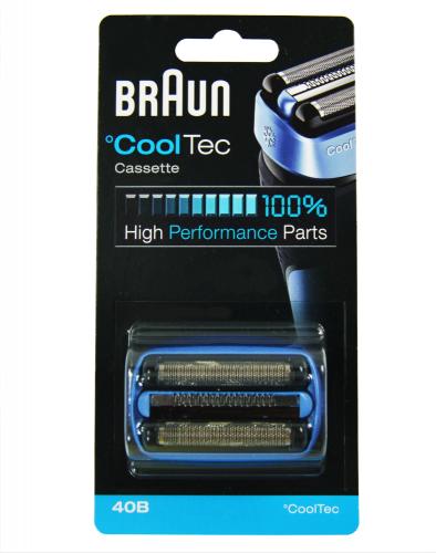 Braun Kombipack 40B blau/schwarz Scherteilkassette CoolTec