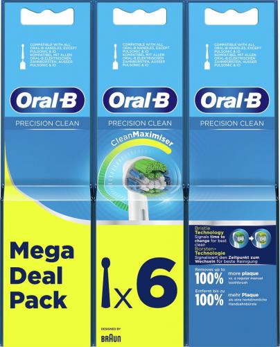 Oral-B Aufsteckbürsten Precision Clean 2+2+2 Pack FFS
