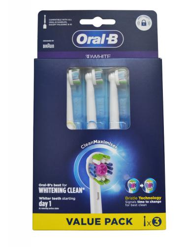 Oral B  EB18RB-3 3D White CleanMaximizer 